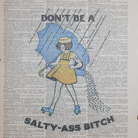 Other - SALTY ASS B Framed Print